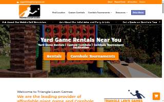 Triangle Lawn Games - Garner website