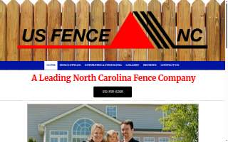 US.Fence Nc of Garner website