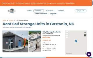 City Storage Gastonia website