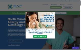 ENT Carolina website