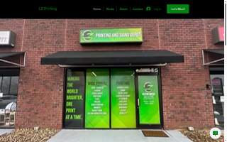 LZ Printing and Signs Depot website