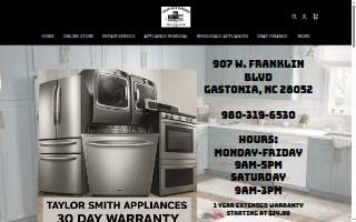 Taylor Smith Appliances website