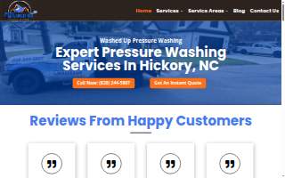 Washed Up Pressure Washing website