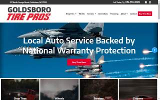 Goldsboro Tire Pros website