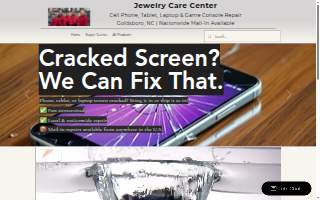 Jewelry Care Center Cell Phone, Tablet Repair, Ipad and Laptop Repair website
