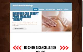 Moore Medical Massage website