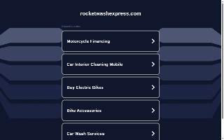 Rocket Wash Express of Goldsboro website