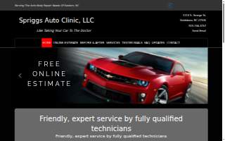 Spriggs Auto Clinic, LLC website