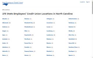 State Employees’ Credit Union of Goldsboro website
