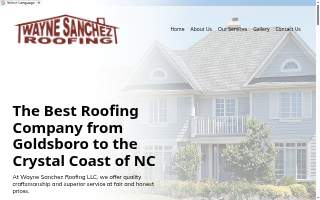 Wayne Sanchez Roofing website