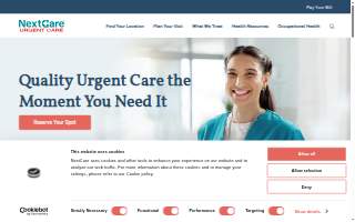 NextCare Urgent Care Burlington website