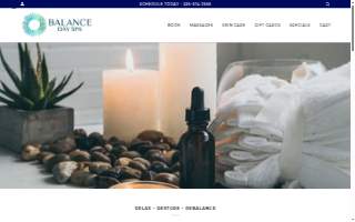 Balance Day Spa of Greensboro website