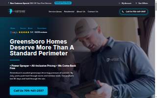 ClearDefense Pest Control of Greensboro website