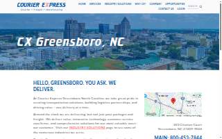 Courier Express of Greensboro website