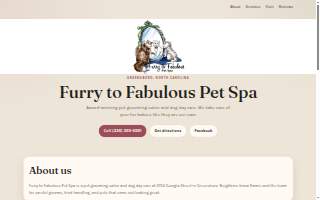 Furry to Fabulous Pet Spa website