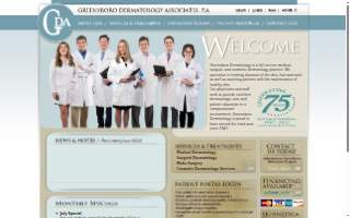 Greensboro Dermatology Associates website