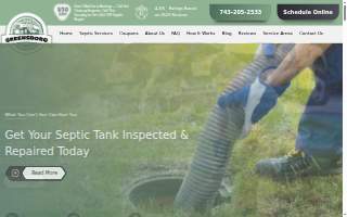 Greensboro Septic Pros website