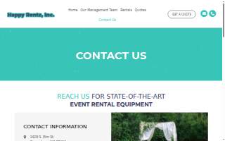 Happy Rentz Inc website
