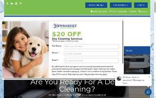 Hernandez Carpet Cleaning website
