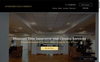 Investors Title Insurance Co website