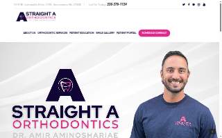 Straight A Orthodontics website