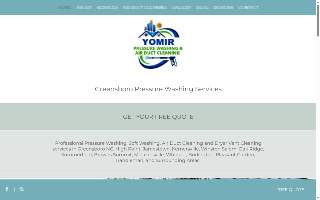 Yomir Pressure Washing website
