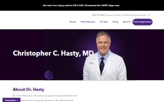Christopher C. Hasty, MD website