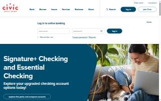 Civic Credit Union of Greenville website