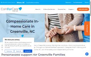 ComForCare Home Care of Greenville website