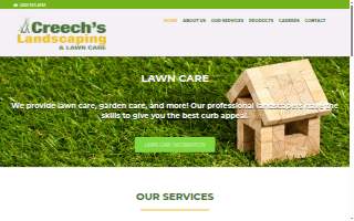 Creech's Landscaping & Lawn Care website
