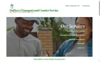 Dupree's Transportation & Shuttle Service website