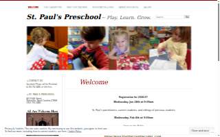 Saint Pauls Preschool website