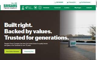 Seegars Fence Company of Greenville website