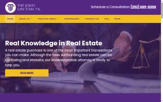 The Jones Law Firm, P.A. website