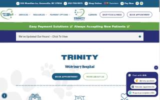 Trinity Veterinary Hospital website