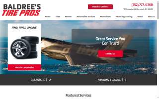 Baldree's Tire Pros website