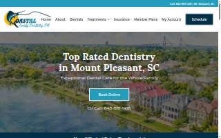Coastal Cosmetic Family Dentistry website