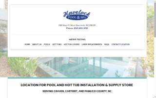 Havelock Pool & Spa website