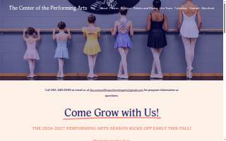 The Center of the Performing Arts website