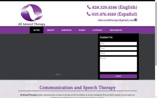 All Around Therapy website