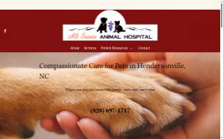 All Saints Animal Hospital website