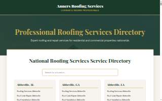 Anner's Roofing & Renovations website