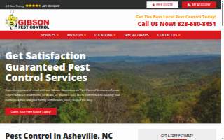 Gibson Pest Control website