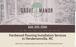 Grove Manor Flooring website