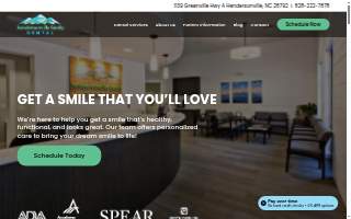 Hendersonville Family Dental website