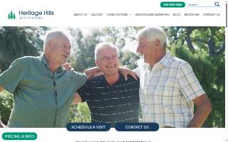 Heritage Hills Senior Living website