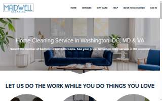 Maidwell Cleaning website