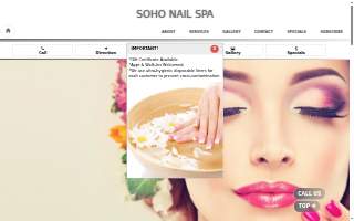 Soho Nails website