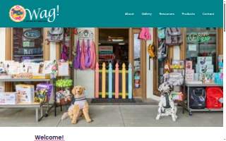 Wag! A Unique Pet Boutique website