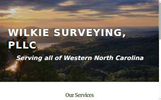 Wilkie Surveying, PLLC of Hendersonville website